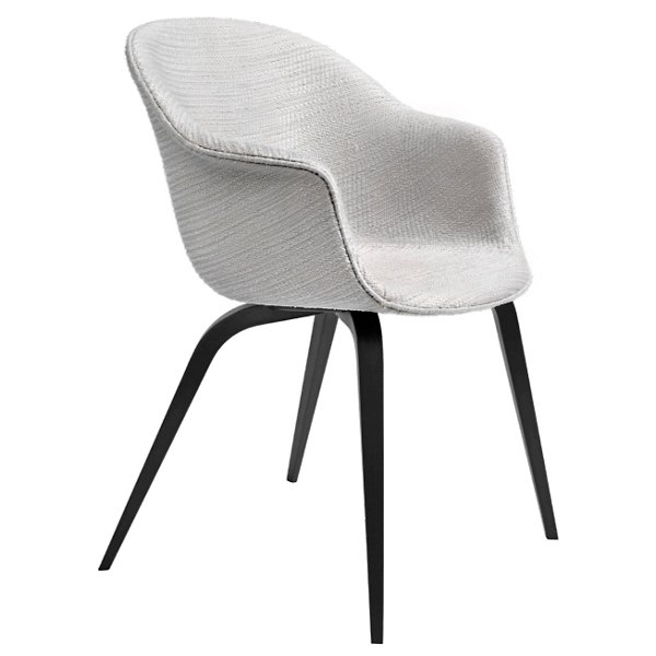 Купить Стул без подлокотника Bat Upholstered Dining Chair Wood Base в интернет-магазине roooms.ru
