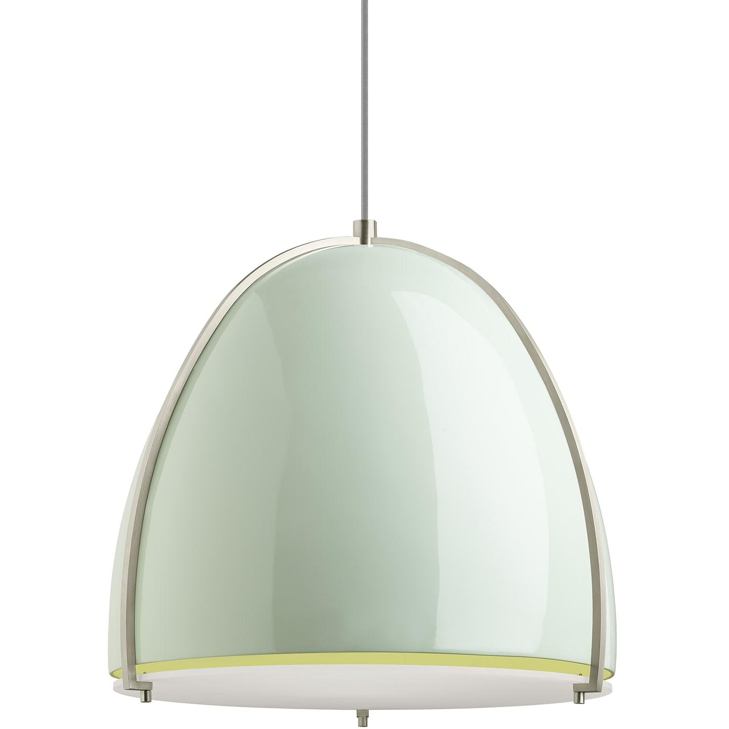 Mint/Satin Nickel Lamp Not Included