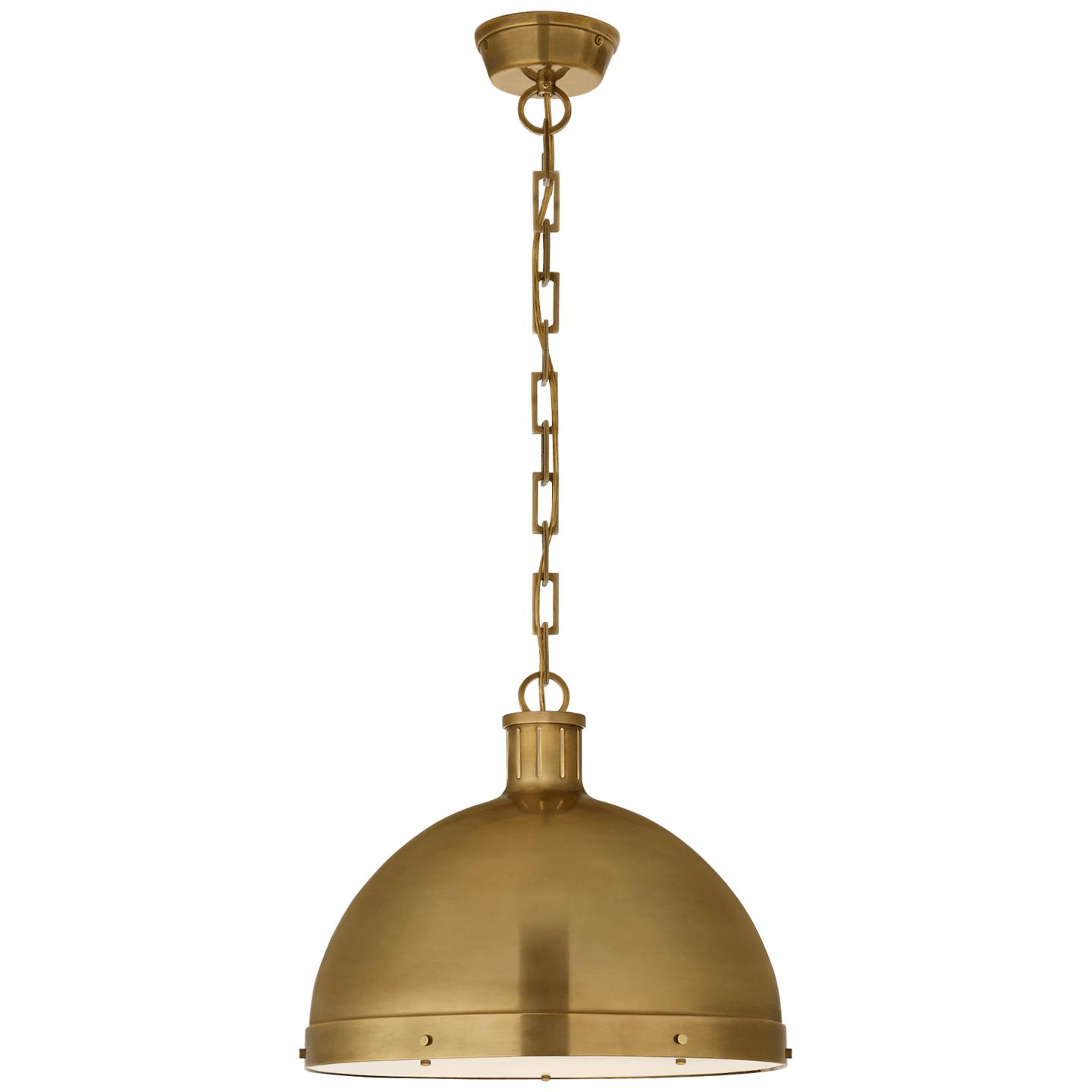 Hand-Rubbed Antique Brass Frosted Acrylic