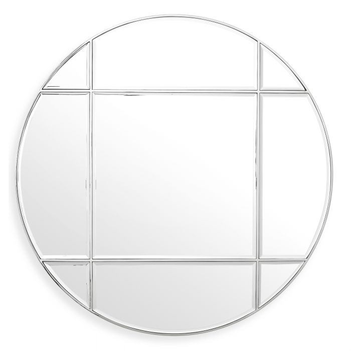 nickel finish | bevelled mirror glass