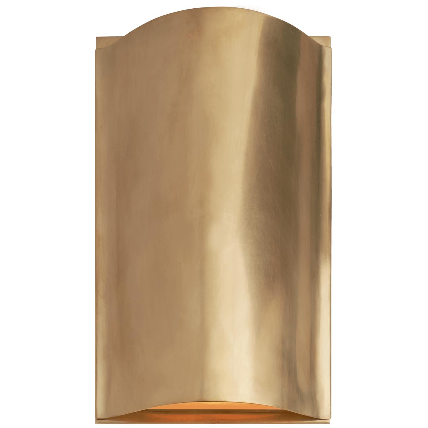 Antique-Burnished Brass Frosted Glass