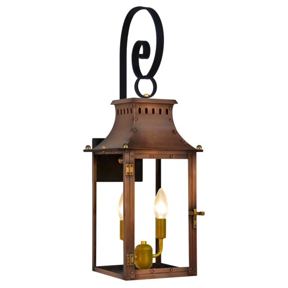 Купить Уличное бра Market Street 21" Top Scroll Wall Lantern в интернет-магазине roooms.ru