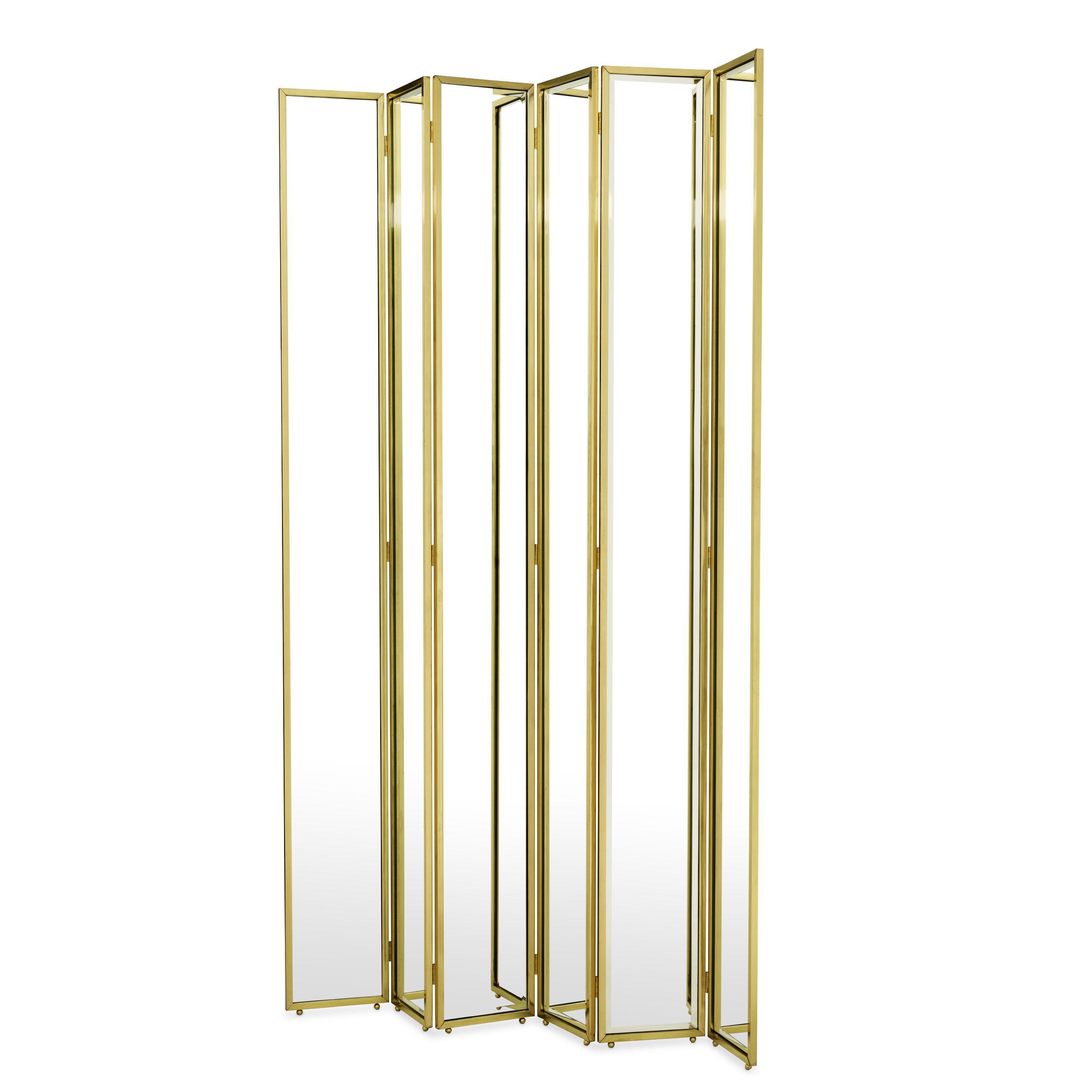 gold finish | bevelled mirror glass