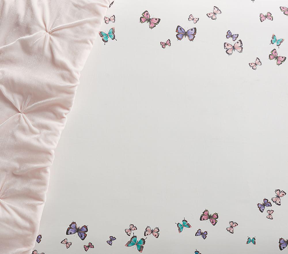 Купить Простыня  Monique Lhuillier Organic Picture Perfect Butterfly Crib Fitted Sheet Crib Fitted Multi в интернет-магазине roooms.ru