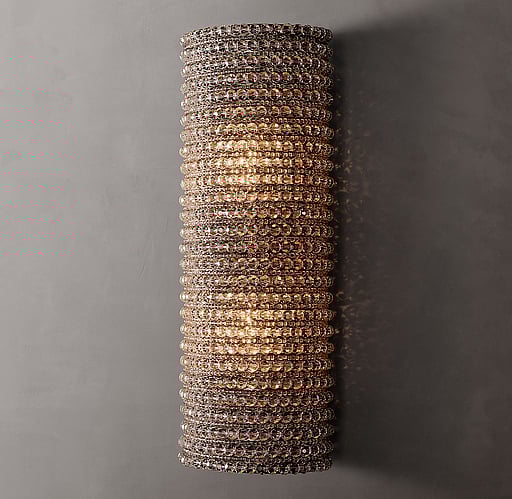 Smoked glass sconce deals